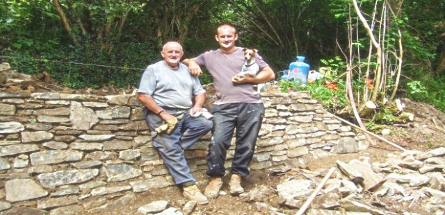 A quick photo opportunity with the guys from Cornish Stonework
