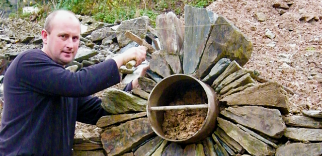 Mark, creating a decorative Dry Stone Wall