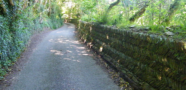 Wall on road