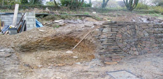 Marks showgarden - A before shot of a brick pizza oven