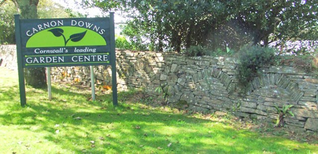 Cornish Sone wall at Carnon Downs Garden Centre